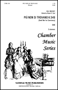 Piu Non Si Trovano SAB choral sheet music cover